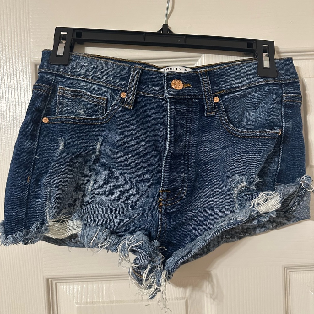 “Celebrity Pink” Ripped Denim Shorts | Size 5/27